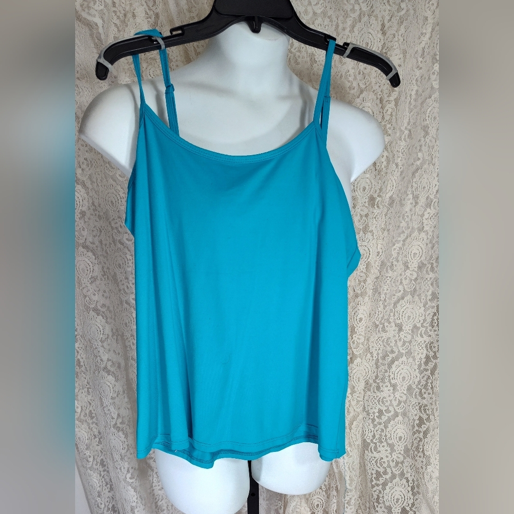 Scott Taylor Ocean Blue Stretch Knit Camisole NWOT